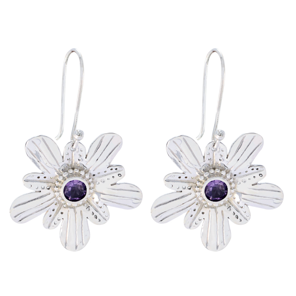 Amethyst-American-Ella-Solitaire-Dangle-Lila-Silber-Ohrring