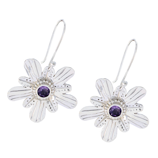 Amethyst-American-Ella-Solitaire-Dangle-Purple-Silver-Earring