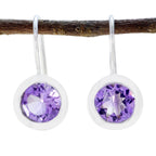 Amethyst-Korean-Ellie-Solitaire-Dangle-Purple-925-Silver-Earring