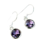 Amethyst-Japanese-Emilia-Solitaire-Dangle-Purple-925-Silver-Earring