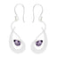 Amethyst-German-Clara-Solitaire-Dangle-Purple-Silver-Earring