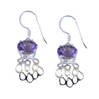 Amethyst-Japanese-Stella-Solitaire-Dangle-Purple-92.5-Silver-Earring