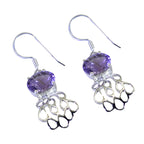 Amethyst-Japanese-Stella-Solitaire-Dangle-Purple-92.5-Silver-Earring
