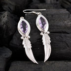 Amethyst-Turkish-Emily-Solitaire-Dangle-Purple-925-Sterling-Silver-Earring