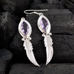 Amethyst-Turkish-Emily-Solitaire-Dangle-Purple-925-Sterling-Silver-Earring