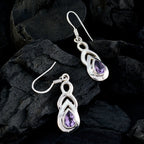 Amethyst-Middle-Eastern-Eva-Solitaire-Dangle-Purple-925-Silver-Earring