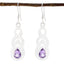 Amethyst-Middle-Eastern-Eva-Solitaire-Dangle-Purple-925-Silver-Earring