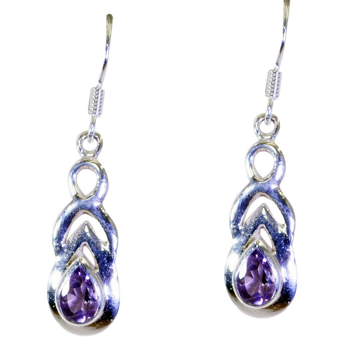 Amethyst-Middle-Eastern-Eva-Solitaire-Dangle-Purple-925-Silver-Earring