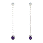 Amethyst-Mexican-Evelyn-Solitaire-Stud-Purple-92.5-Silver-Earring