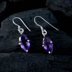 Amethyst-Latin-American-Giulia-Solitaire-Dangle-Purple-925-Sterling-Silver-Earring