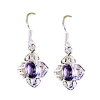 Amethyst-Korean-Hana-Solitaire-Dangle-Purple-92.5-Silver-Earring