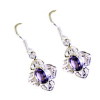 Amethyst-Korean-Hana-Solitaire-Dangle-Purple-92.5-Silver-Earring