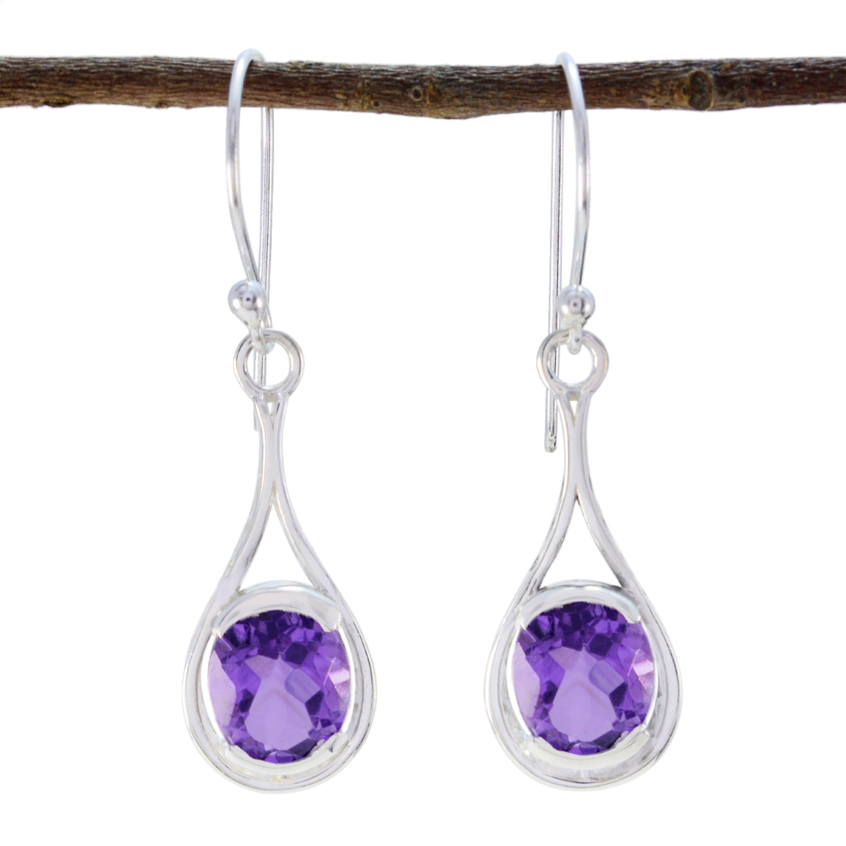 Amethyst-Korean-Ines-Solitaire-Dangle-Purple-92.5-Silver-Earring