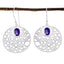 Amethyst-Mexican-Isla-Solitaire-Dangle-Purple-Silver-Earring