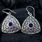 Amethyst-Australian-Ivy-Solitaire-Dangle-Purple-925-Sterling-Silver-Earring