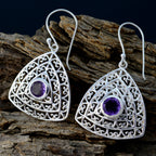 Amethyst-Australian-Ivy-Solitaire-Dangle-Purple-925-Sterling-Silver-Earring