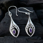 Amethyst-Latin-American-Julia-Solitaire-Dangle-Purple-925-Silver-Earring