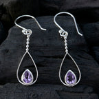 Amethyst-French-Katarina-Solitaire-Dangle-Purple-925-Sterling-Silver-Earring