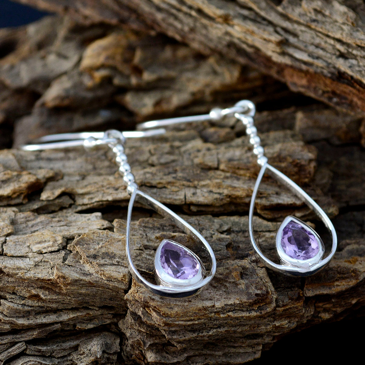 Amethyst-French-Katarina-Solitaire-Dangle-Purple-925-Sterling-Silver-Earring