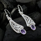 Amethyst-German-Katharina-Solitaire-Dangle-Purple-Sterling-Silver-Earring