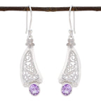 Amethyst-German-Katharina-Solitaire-Dangle-Purple-Sterling-Silver-Earring