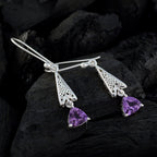 Amethyst-African-Kennedy-Solitaire-Dangle-Purple-Silver-Earring