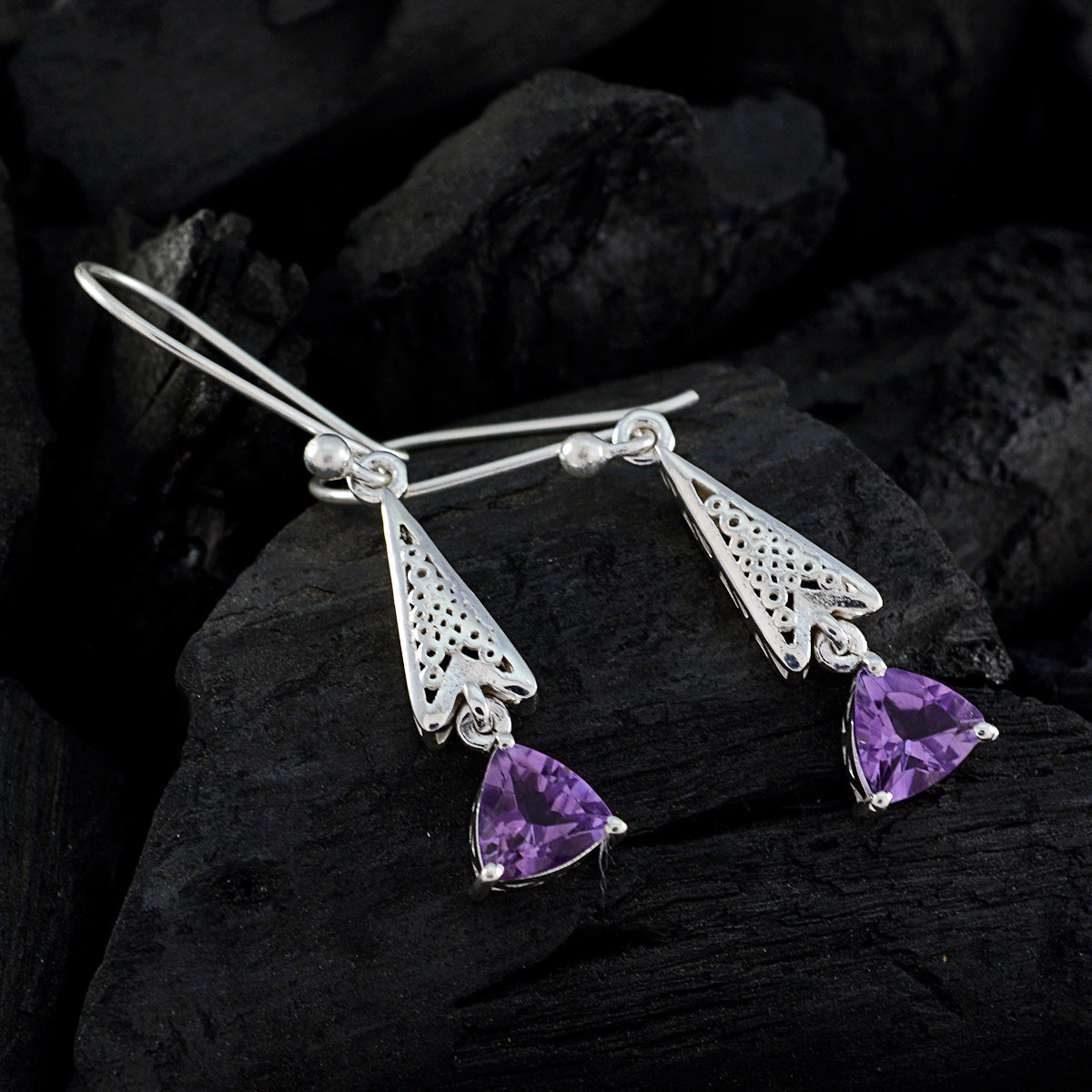 Amethyst-African-Kennedy-Solitaire-Dangle-Purple-Silver-Earring