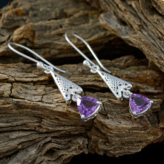 Amethyst-African-Kennedy-Solitaire-Dangle-Purple-Silver-Earring
