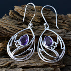 Amethyst-Turkish-Lucia-Solitaire-Dangle-Purple-92.5-Silver-Earring