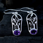 Amethyst-Moroccan-Olivia-Solitaire-Dangle-Purple-92.5-Silver-Earring