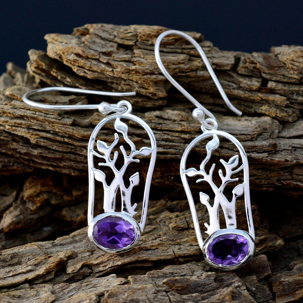 Amethyst-Moroccan-Olivia-Solitaire-Dangle-Purple-92.5-Silver-Earring