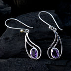 Amethyst-Italian-Lucy-Solitaire-Dangle-Purple-Silver-Earring