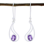 Amethyst-Italian-Lucy-Solitaire-Dangle-Purple-Silver-Earring