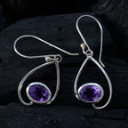 Amethyst-Middle-Eastern-Luna-Solitaire-Dangle-Purple-Silver-Earring
