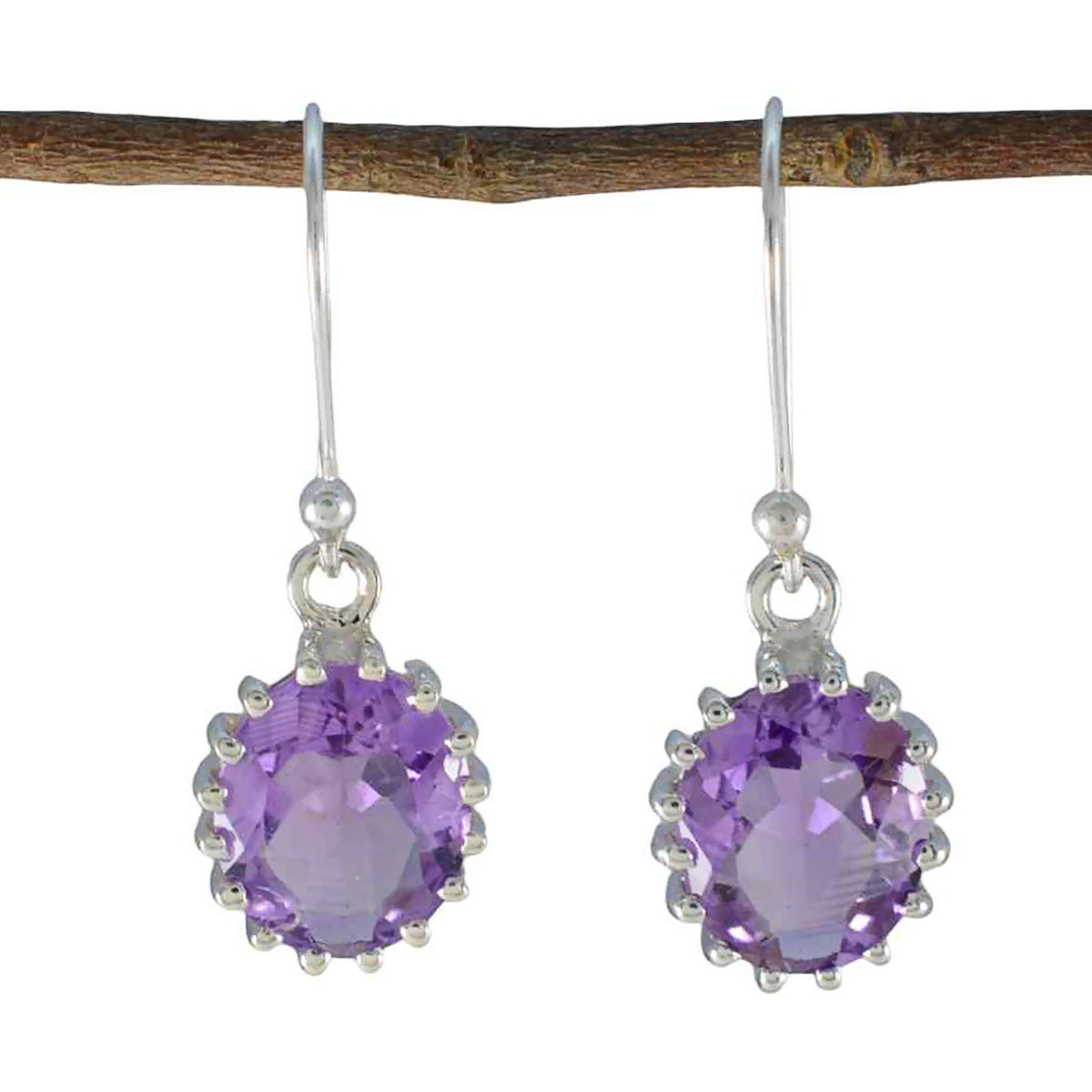 Amethyst-Australian-Grace-Solitaire-Dangle-Purple-92.5-Silver-Earring