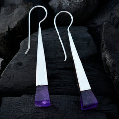 Amethyst-American-Zoey-Solitaire-Dangle-Purple-92.5-Silver-Earring
