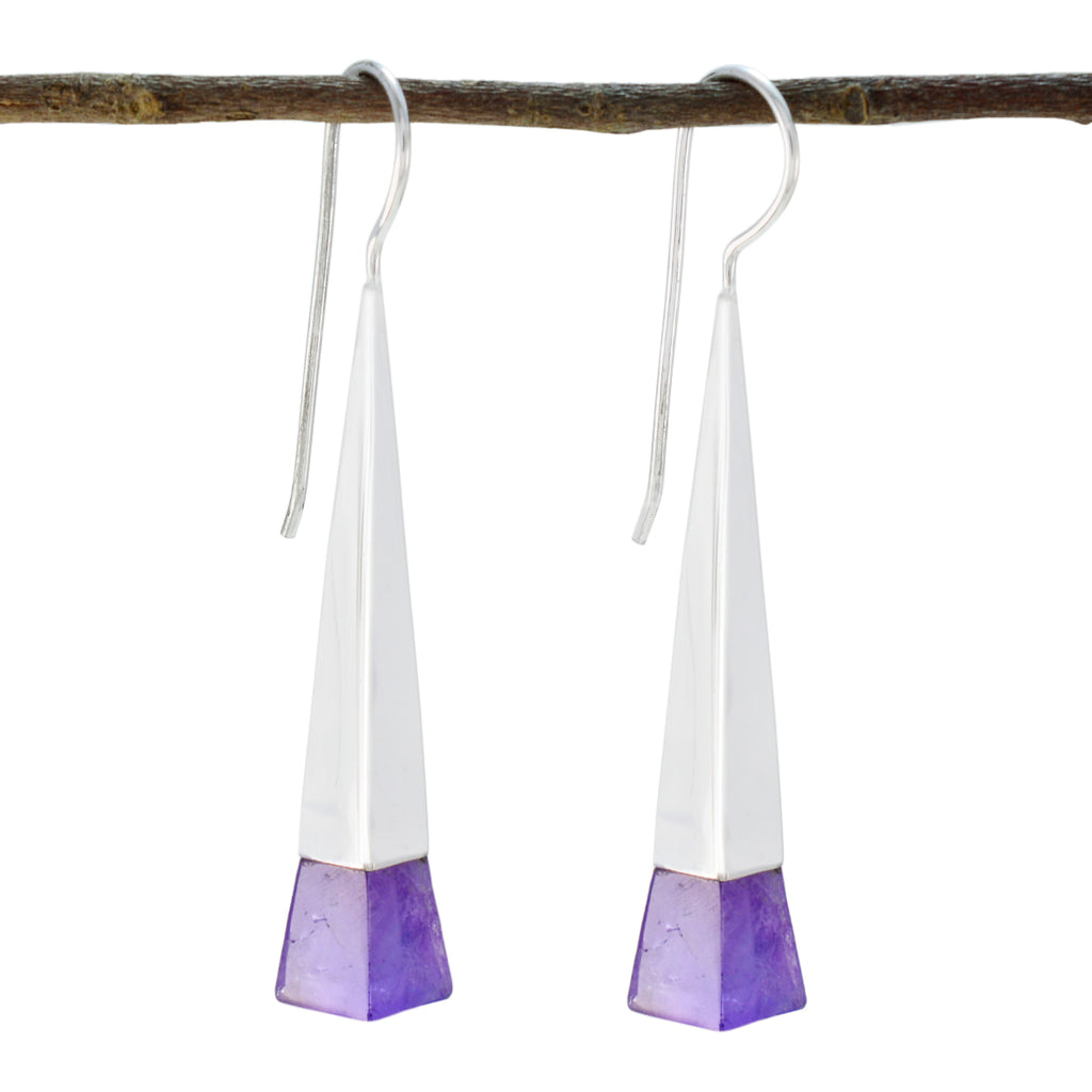Amethyst-American-Zoey-Solitaire-Dangle-Purple-92.5-Silver-Earring