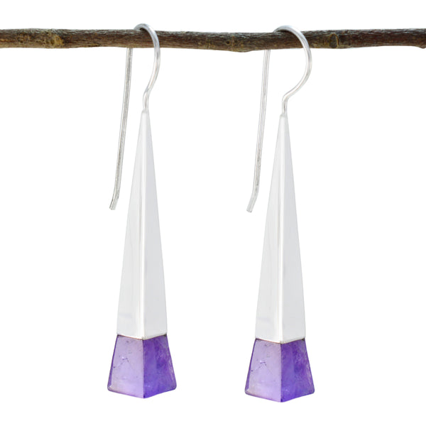 Amethyst-American-Zoey-Solitaire-Dangle-Purple-92.5-Silver-Earring