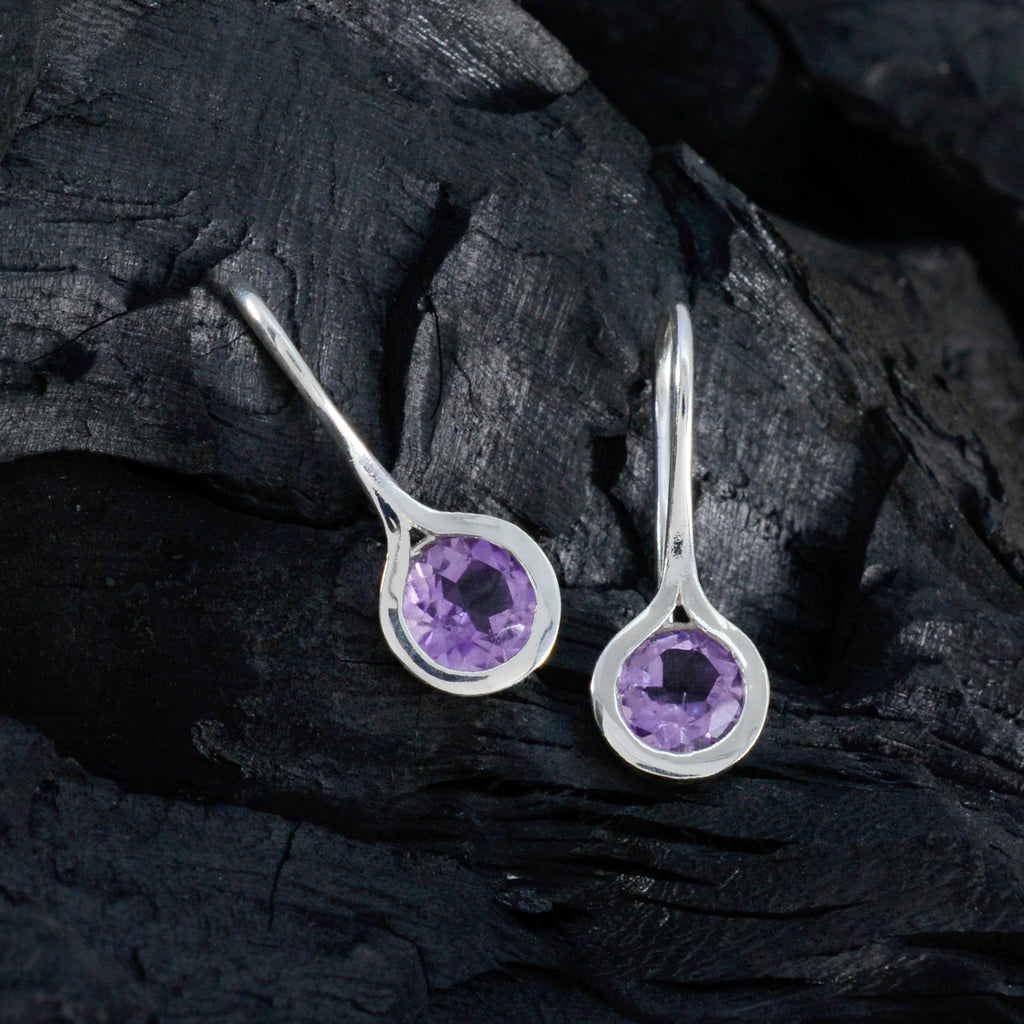 Amethyst-Latin-American-Hanna-Solitaire-Dangle-Purple-925-Sterling-Silver-Earring
