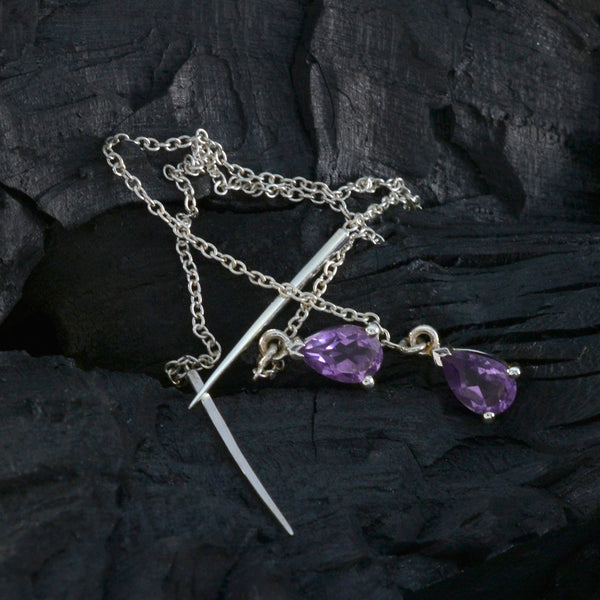 Amethyst-German-Natalie-Solitaire-Dangle-Purple-Silver-Earring