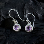 Amethyst-African-Nella-Solitaire-Stud-Purple-925-Sterling-Silver-Earring