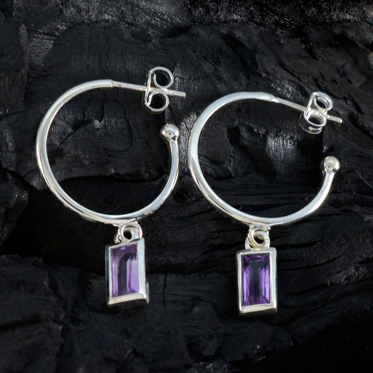 Amethyst-American-Sarah-Solitaire-Dangle-Purple-Silver-Earring
