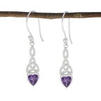 Amethyst-Moroccan-Nova-Solitaire-Dangle-Purple-925-Silver-Earring