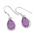Amethyst-Spanish-Hua-Solitaire-Dangle-Purple-Sterling-Silver-Earring