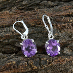 Amethyst-Egyptian-Olivia-Solitaire-Dangle-Purple-92.5-Silver-Earring