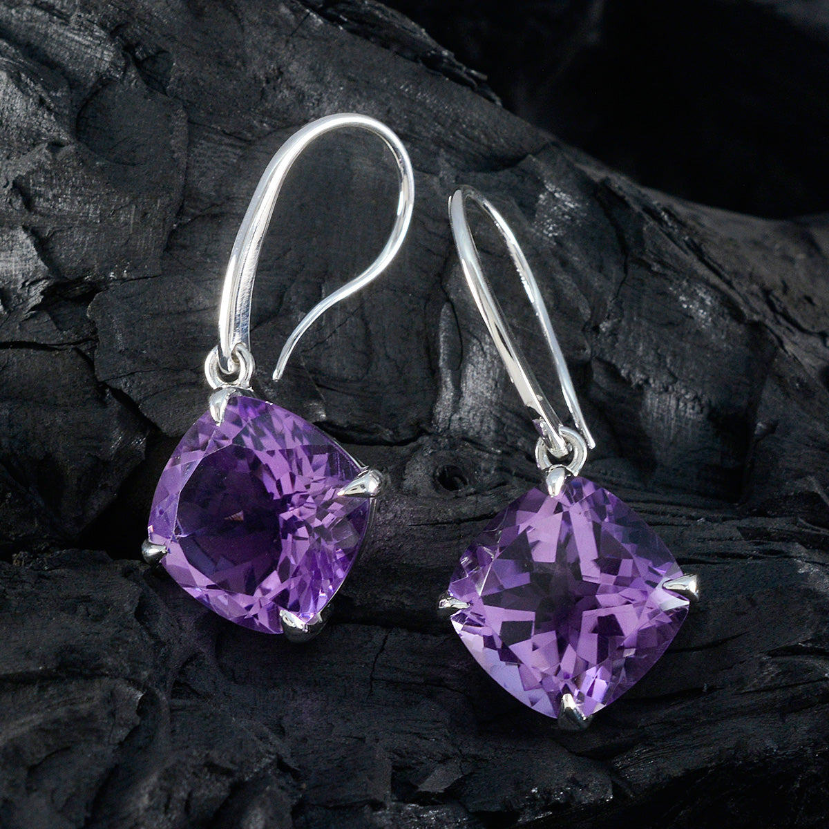 Amethyst-American-Min-seo-Solitaire-Dangle-Purple-Sterling-Silver-Earring