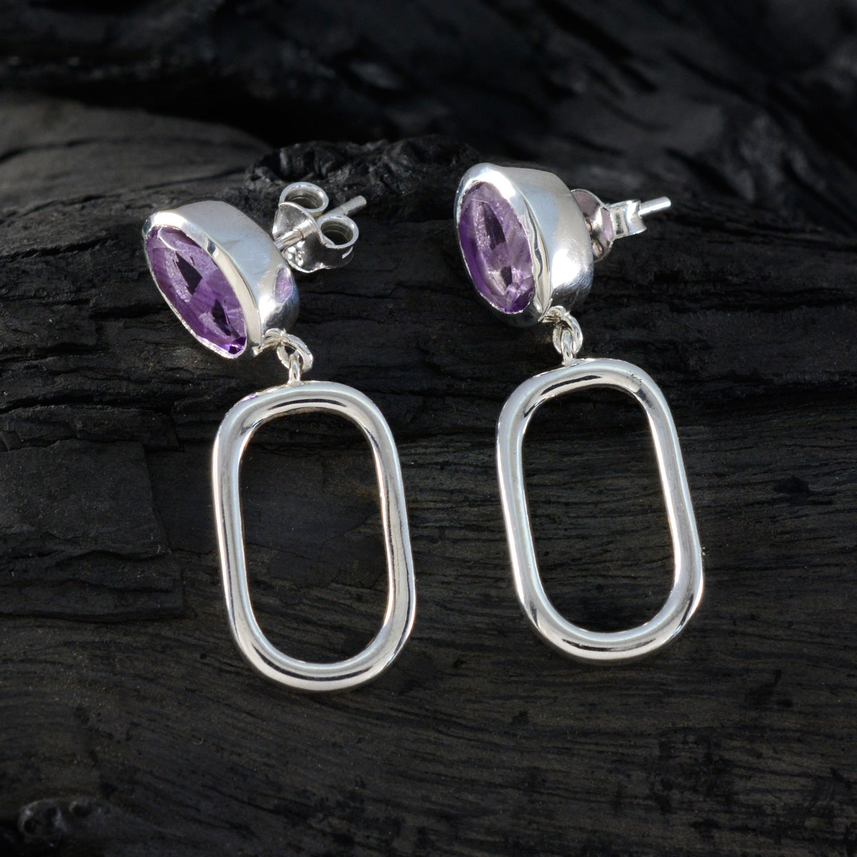 Amethyst-American-Pauline-Solitaire-Stud-Purple-Sterling-Silver-Earring