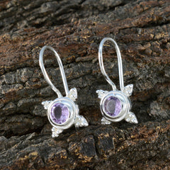 Amethyst-Korean-Penelope-Solitaire-Dangle-Purple-925-Sterling-Silver-Earring