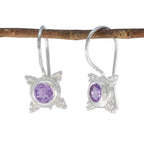 Amethyst-Korean-Penelope-Solitaire-Dangle-Purple-925-Sterling-Silver-Earring