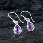Amethyst-Italian-Savannah-Solitaire-Dangle-Purple-Silver-Earring